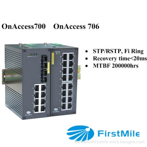 Advanced Managed Ethernet Switch With10/16 Ports Onaccess 700/706